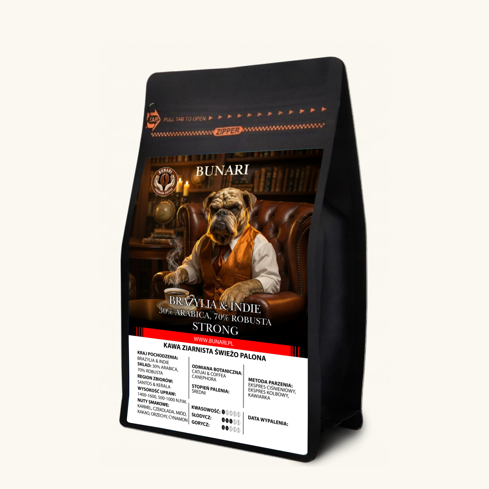 BRAZYLIA & INDIE - Santos & Kerala 30% Arabica 70% Robusta