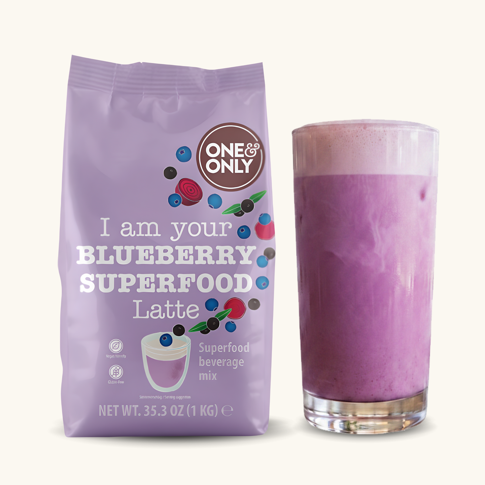 Blueberry Superfood Latte